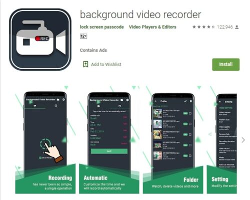 Aplikasi Background Video Recorder