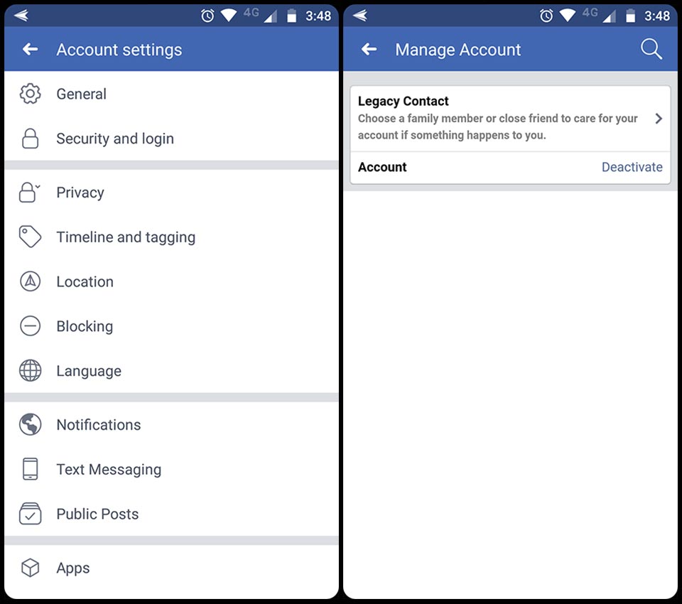 Cara Menghapus Akun Facebook Sementara Lewat Handphone